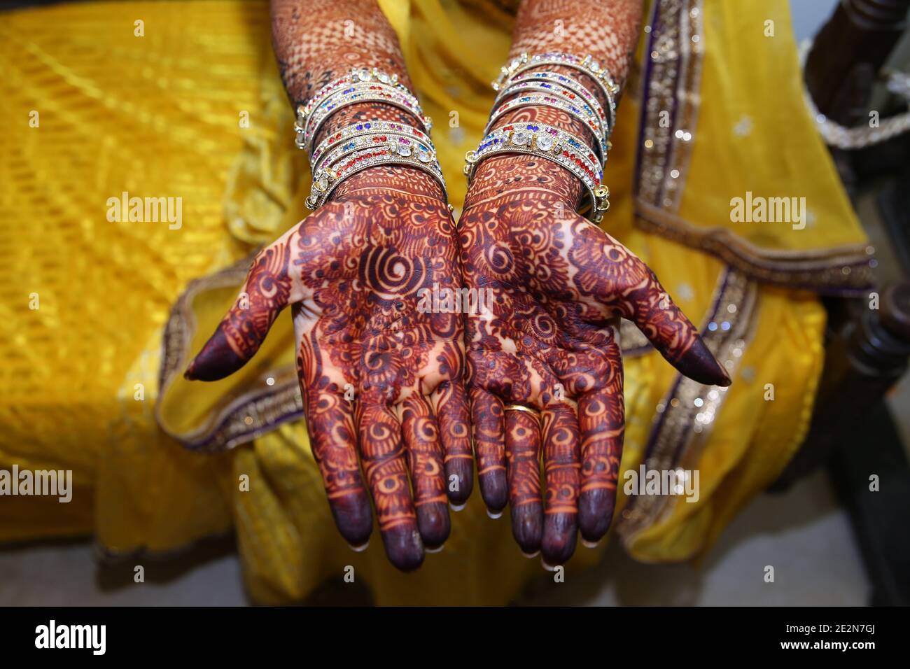 Pakistanische indische Henna Mehndi Tattoo Design Stockfoto