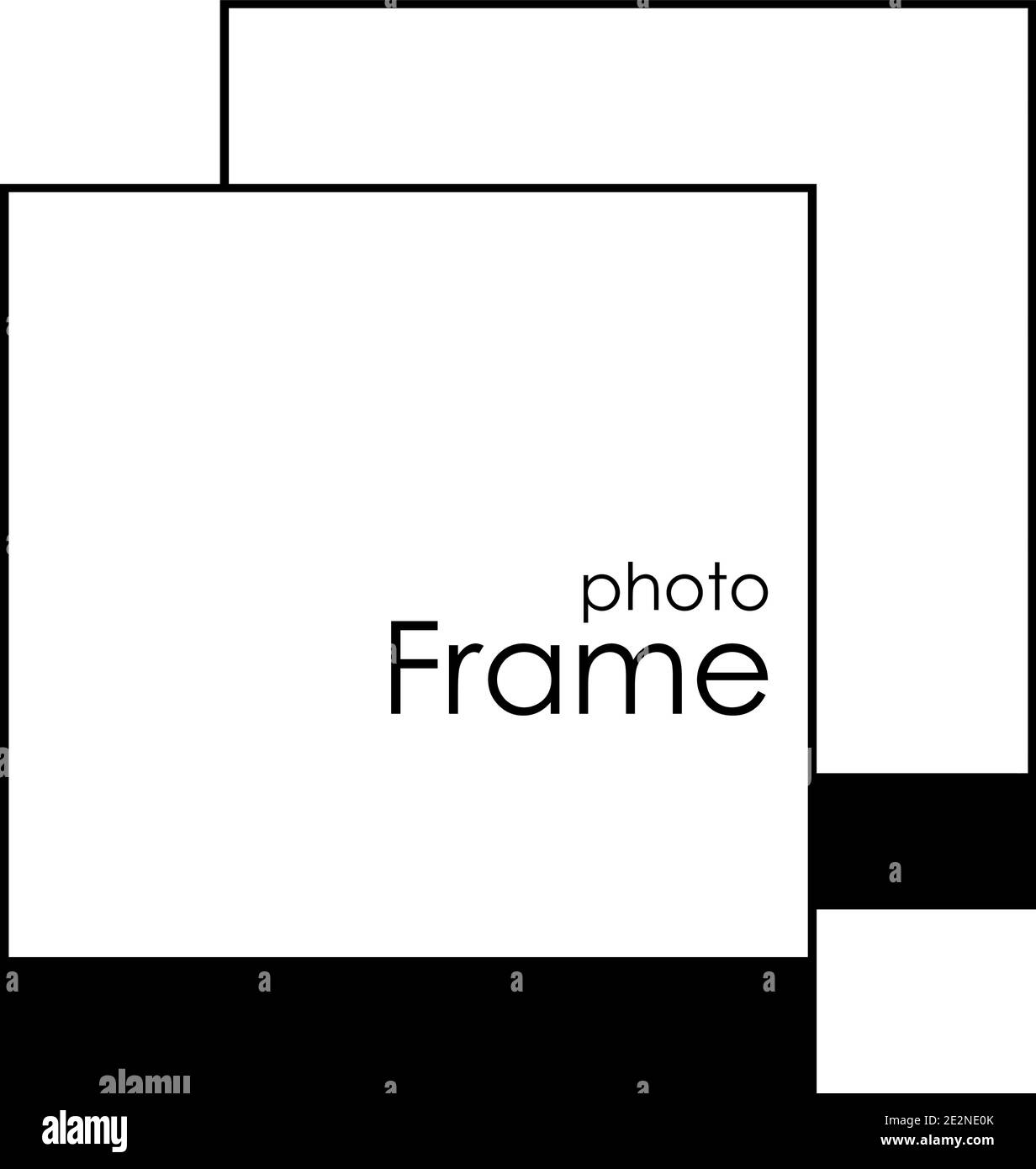 Symbol für Fotorahmen. Weißer Hintergrund. Vektorgrafik EPS 10 Stock Vektor