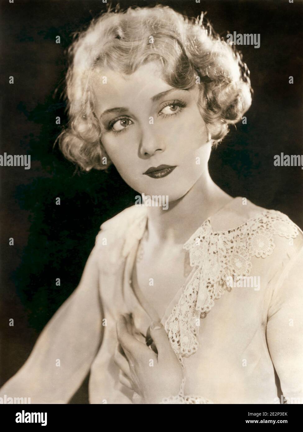 Leila Hyams, Werbeportrait für den Film, 'der dreizehnte Stuhl', MGM, 1937 Stockfoto