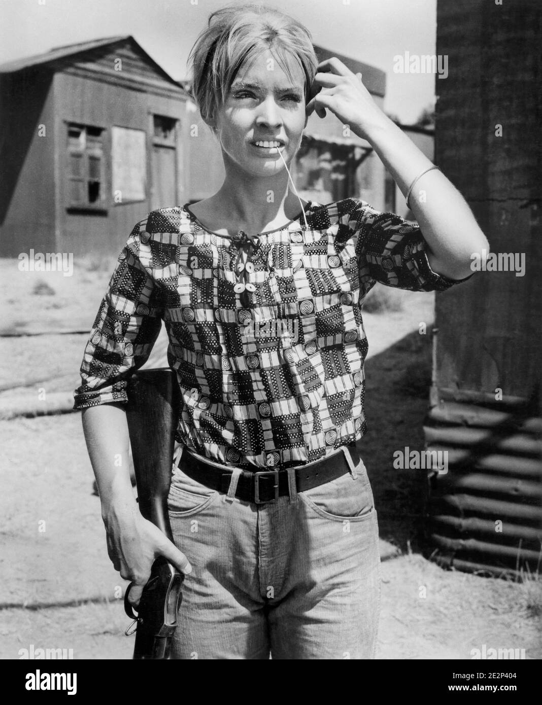 Diana Ivarson, am Set des Films, 'die Schakale', 20th Century-Fox, 1967 Stockfoto