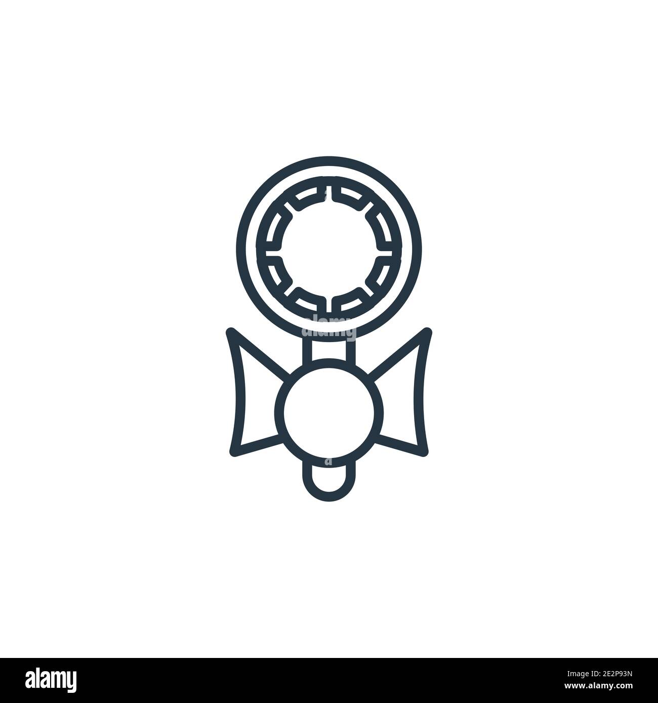 Jawbreaker Umrissvektorsymbol. Dünne Linie schwarz jawbreaker Symbol, flache Vektor einfache Element Illustration von editierbaren Lebensmittel Konzept isoliert Schlaganfall auf Stock Vektor