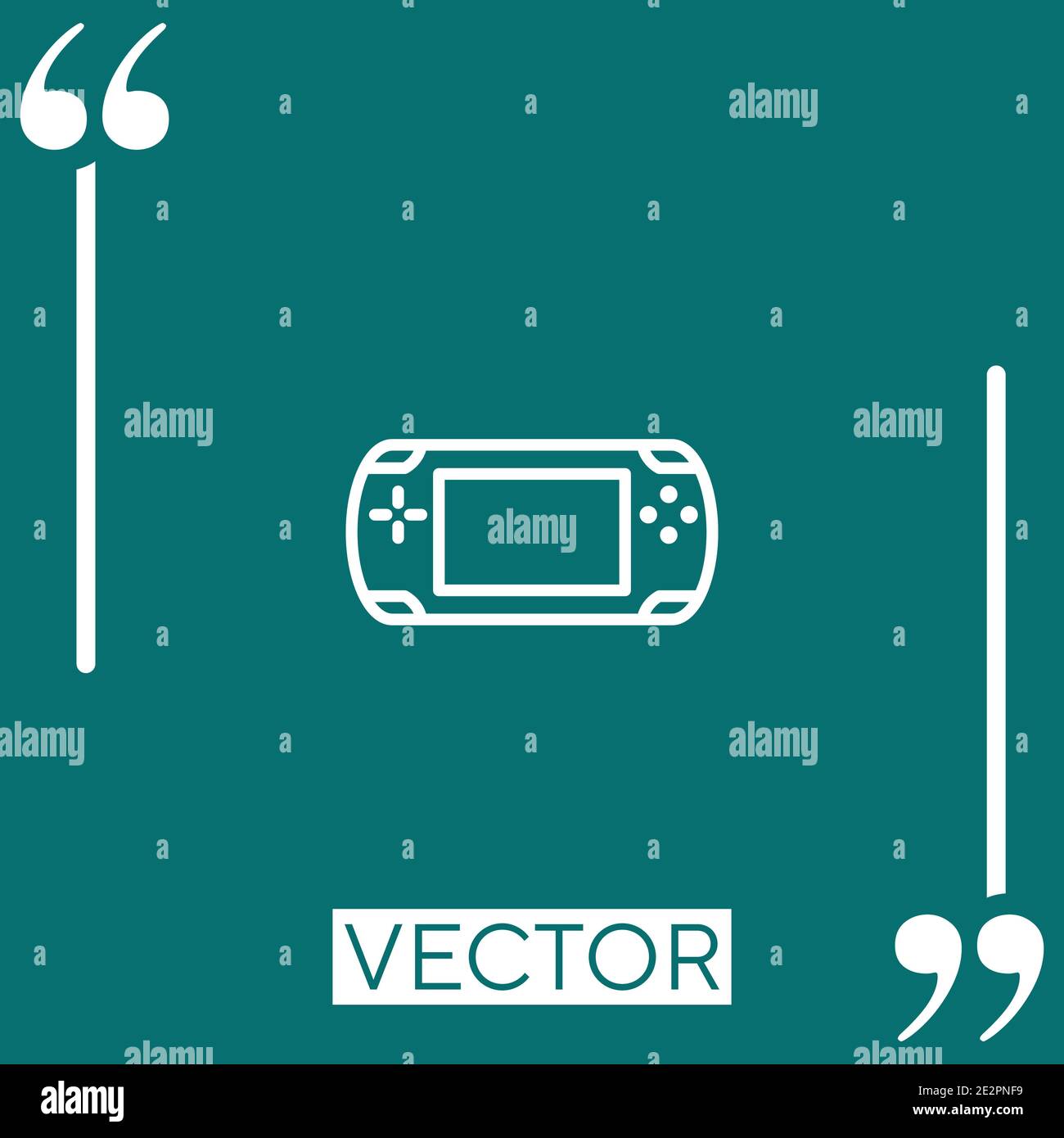 Vektorsymbol für Spiele Lineares Symbol. Bearbeitbare Linie mit Konturen Stock Vektor