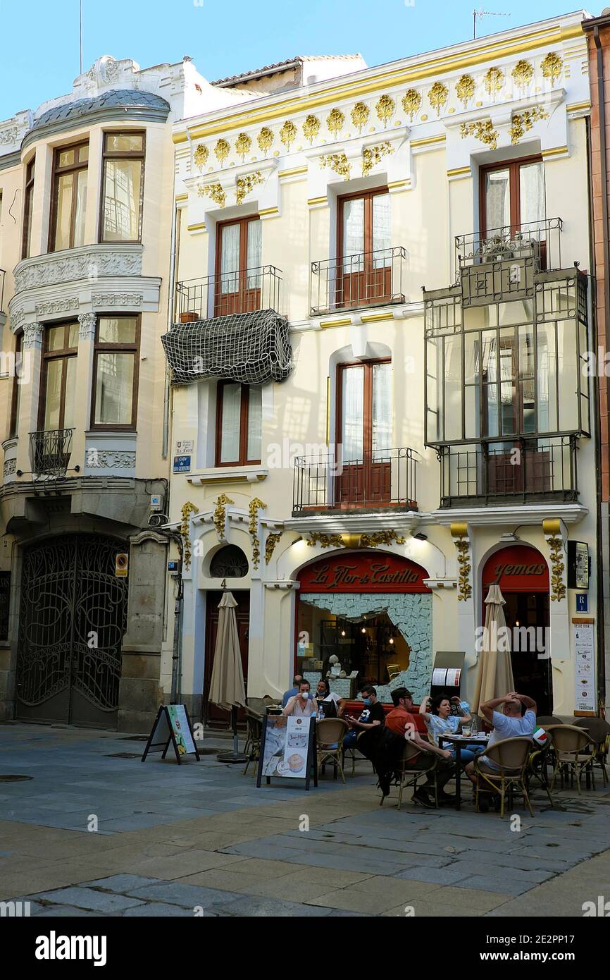 Bäckerei La Flor de Castilla, Ávila. Stockfoto