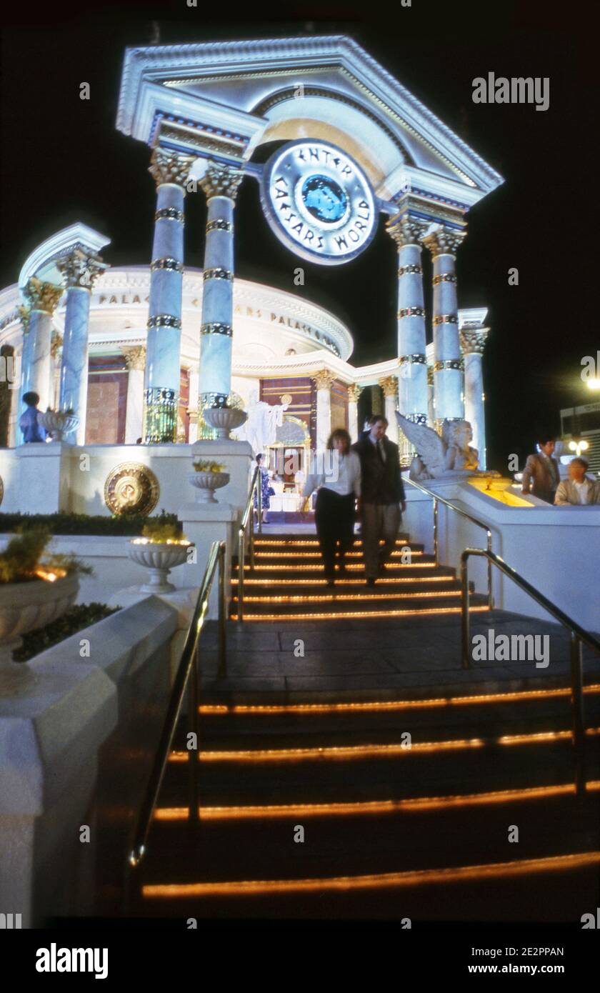 Besucher im Caesar's Palace in Las Vegas, Nevada Stockfoto