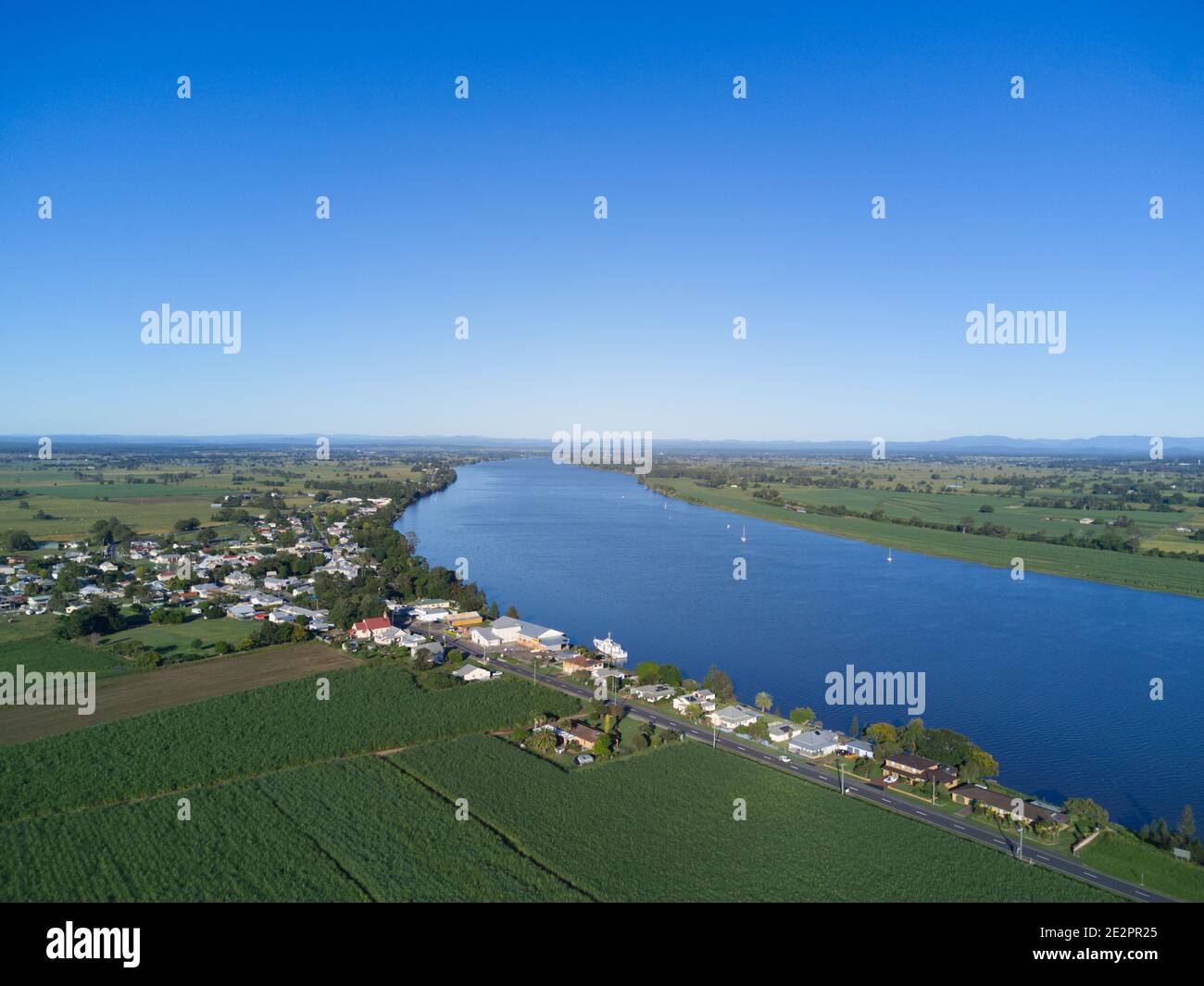 Das kleine Dorf Ulmarra am Fluss Clarence Northern New South Wales Australien Stockfoto