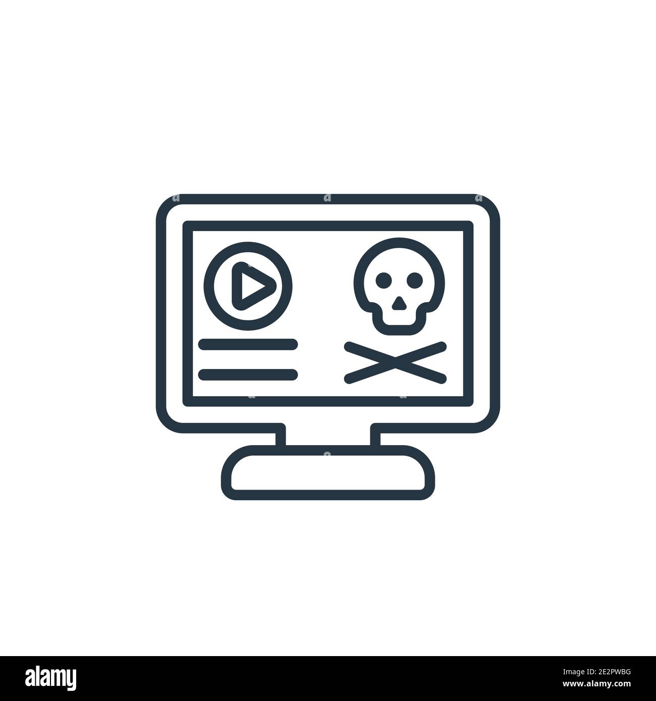 Vektorsymbol für den paläontologischen Umriss. Dünne Linie schwarz Paläontologie Symbol, flache Vektor einfache Element Illustration von editierbaren e Lernen und Bildung Co Stock Vektor