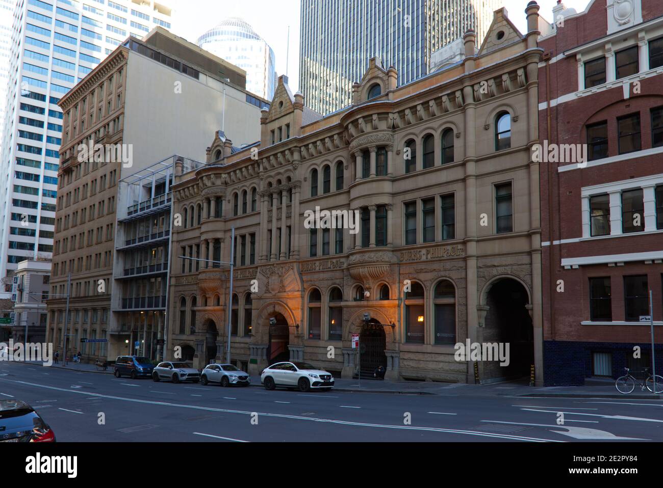 Historisches Burns Philip Building (1901) an der Bridge Street Sydney Australien Stockfoto