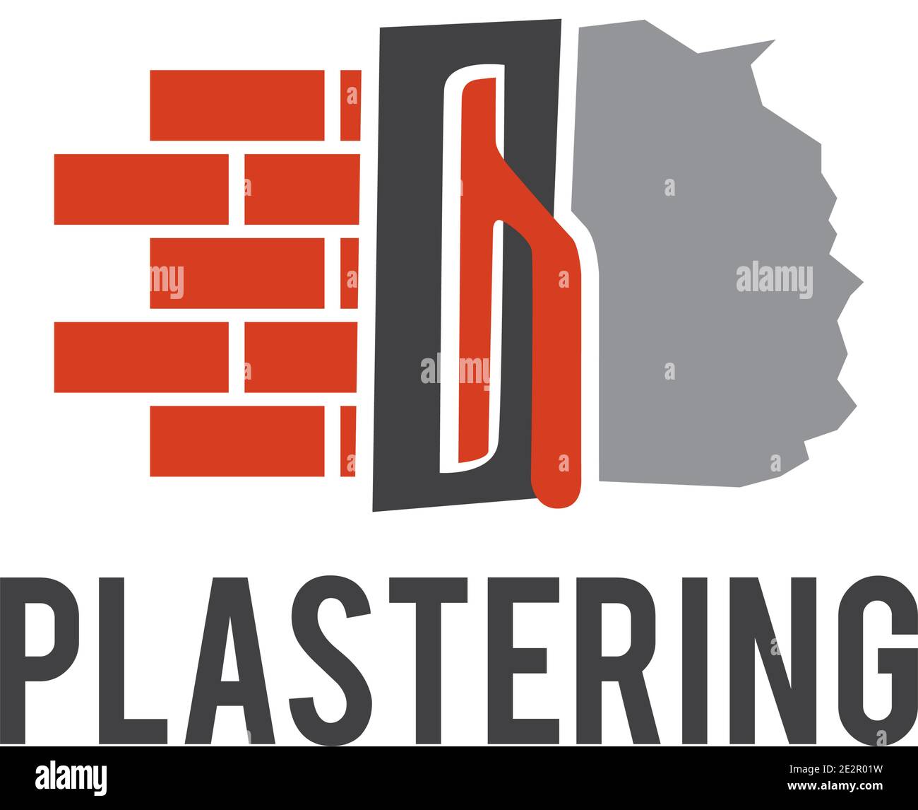 Vektor-Logo der Veredelung Firma auf Putz Stock Vektor