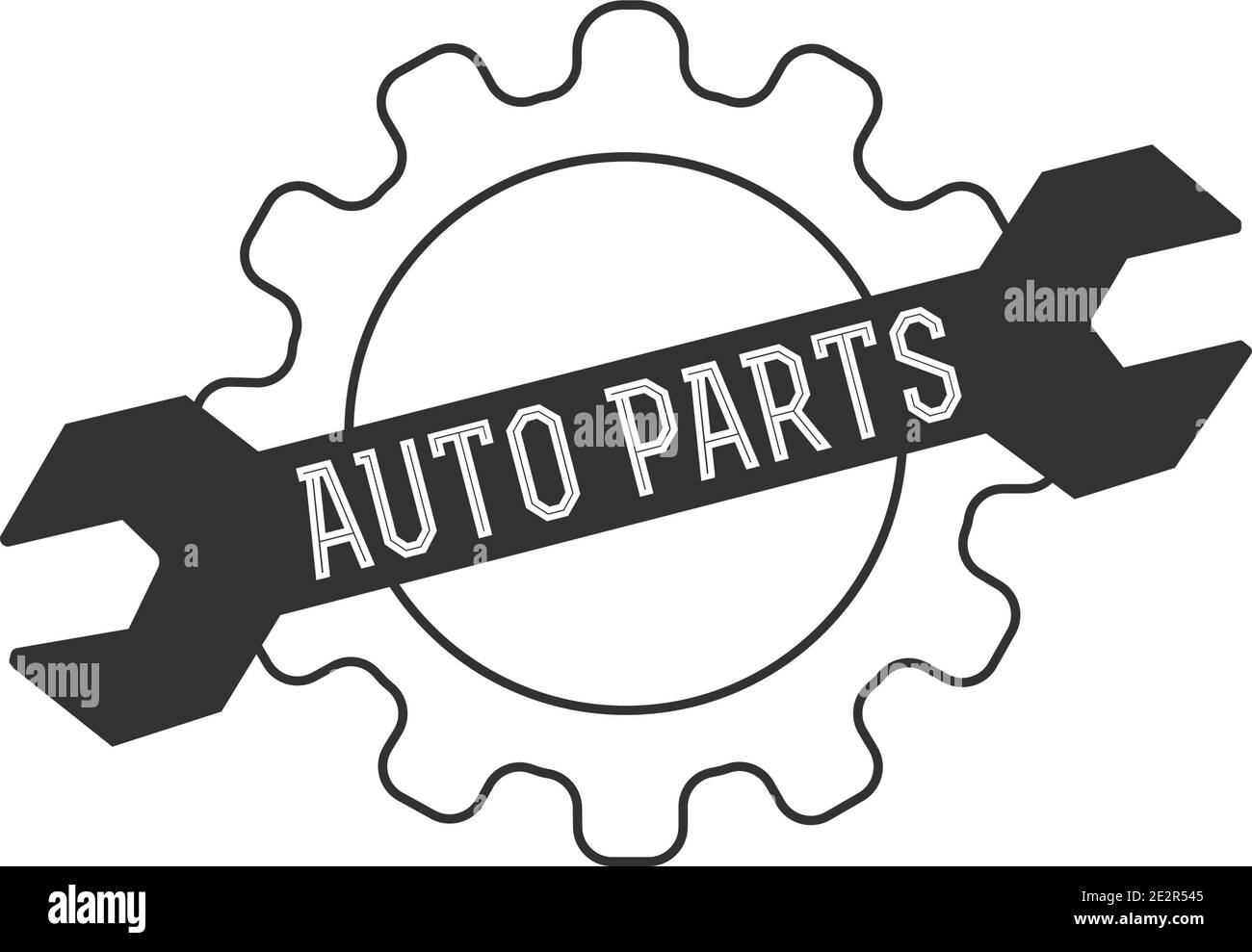 Vektor-Logo von Autoteilen Stock Vektor