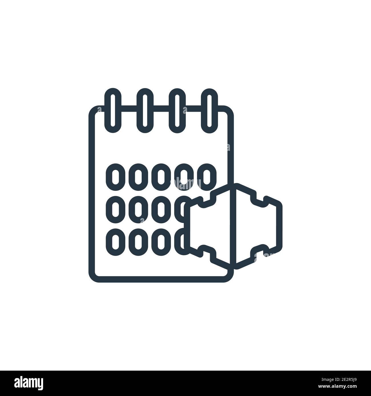 Vektorsymbol für das Lieferdatum. Dünne Linie schwarz Lieferdatum Symbol, flache Vektor einfache Element Illustration von editierbaren Lieferung und Logistik CO Stock Vektor