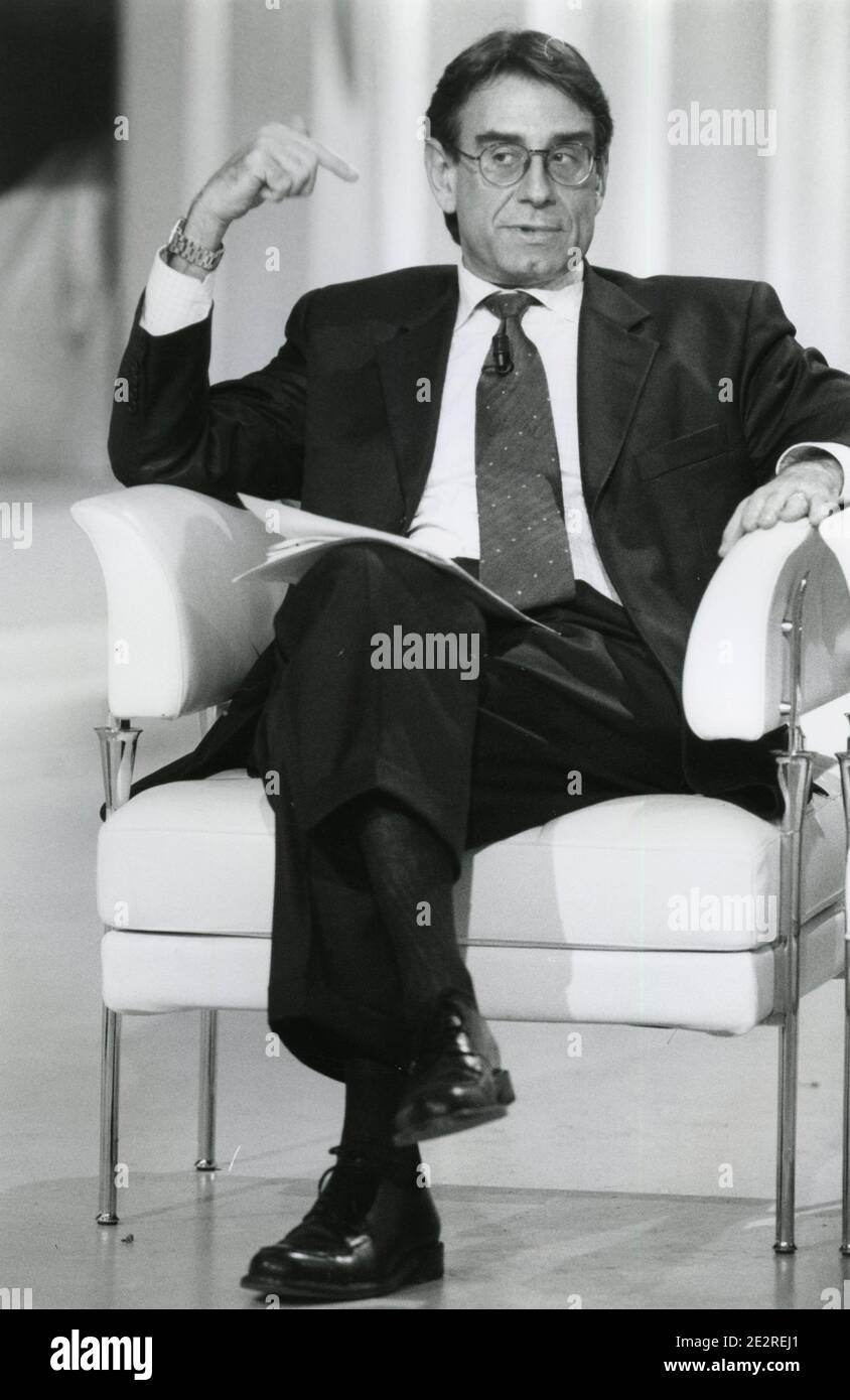 Italienischer Politiker Oliviero Diliberto, 2000er Jahre Stockfoto