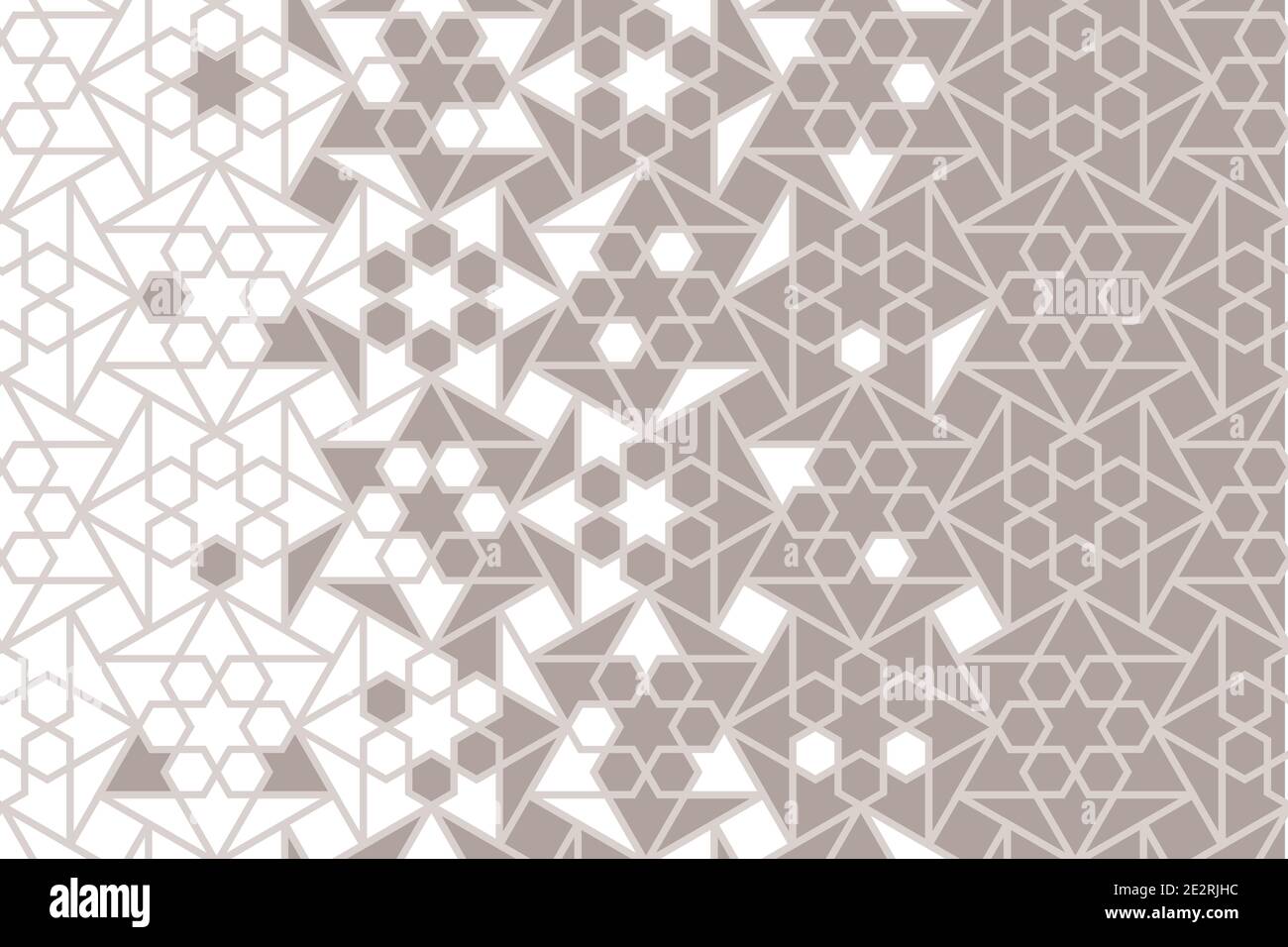 Islamisch-arabischer Vektor Hintergrund. Geometrische arabische Halbtonstruktur mit Mosaikzerfall Stock Vektor