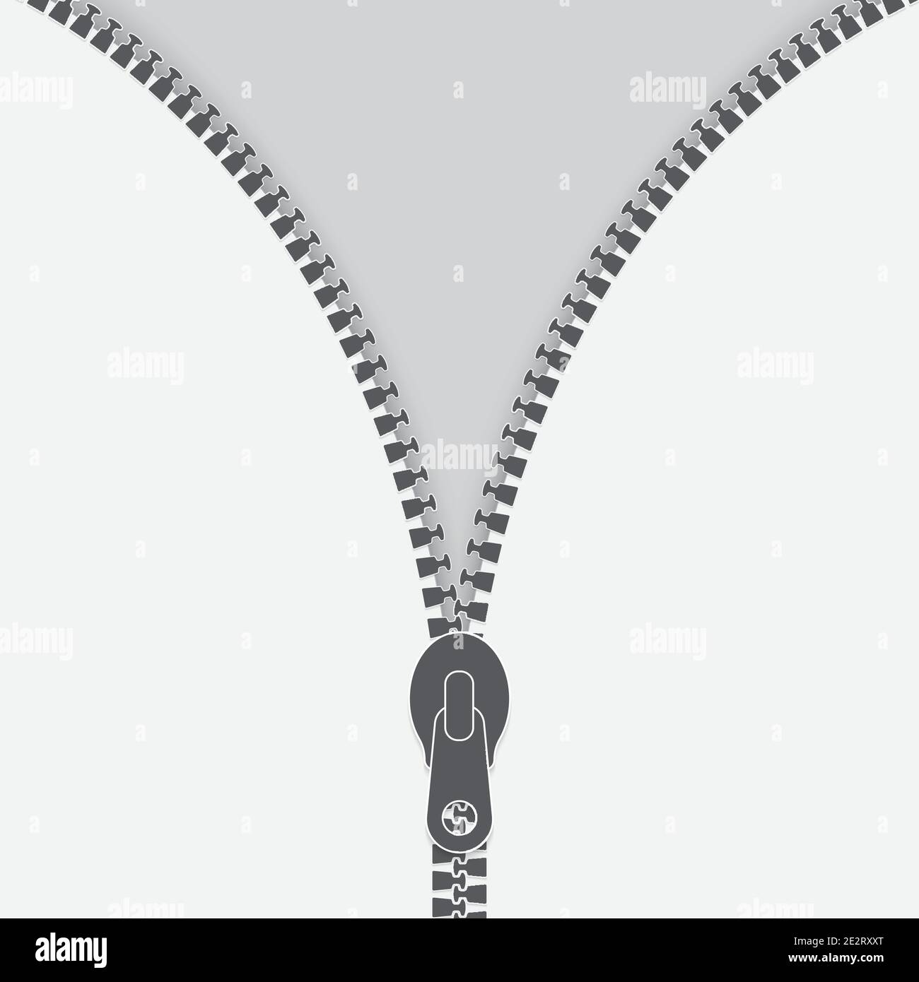 Offenes Zipper minimal Logo. ZIP-Vektor-iicon Stock Vektor