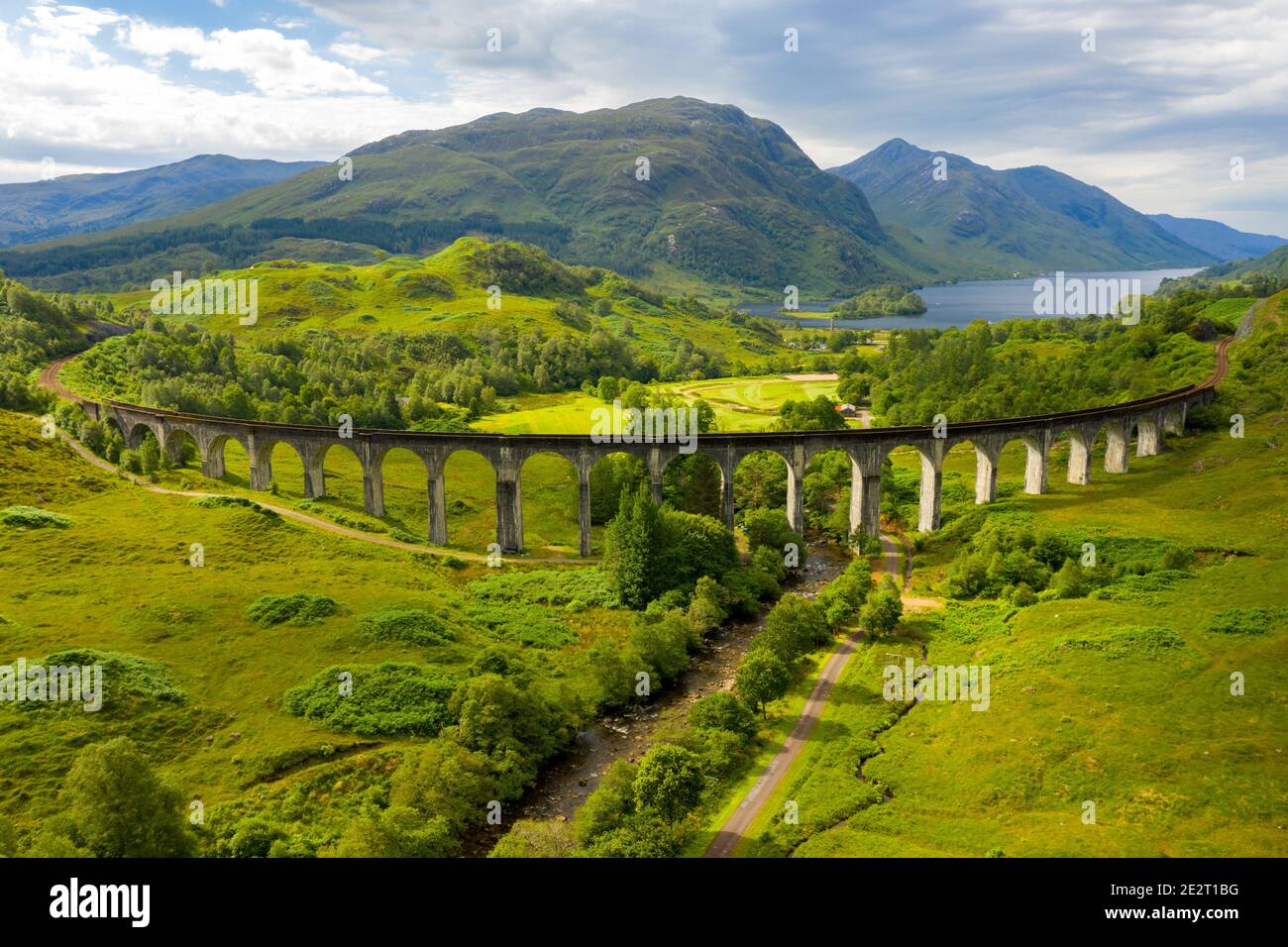 Glenfinnan Viaduct, Glenfinnan, Schottland, Großbritannien Stockfoto