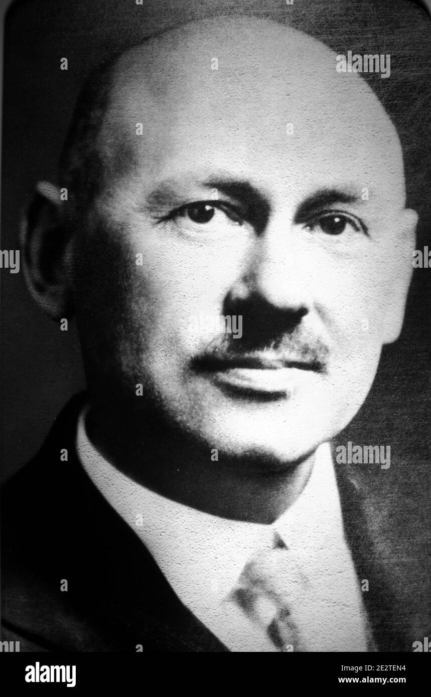 Porträt von Robert Hutchings Goddard (1882-1945). Amerikanischer Physiker, Enginner, Erfinder Und Raketenwissenschaftler Stockfoto