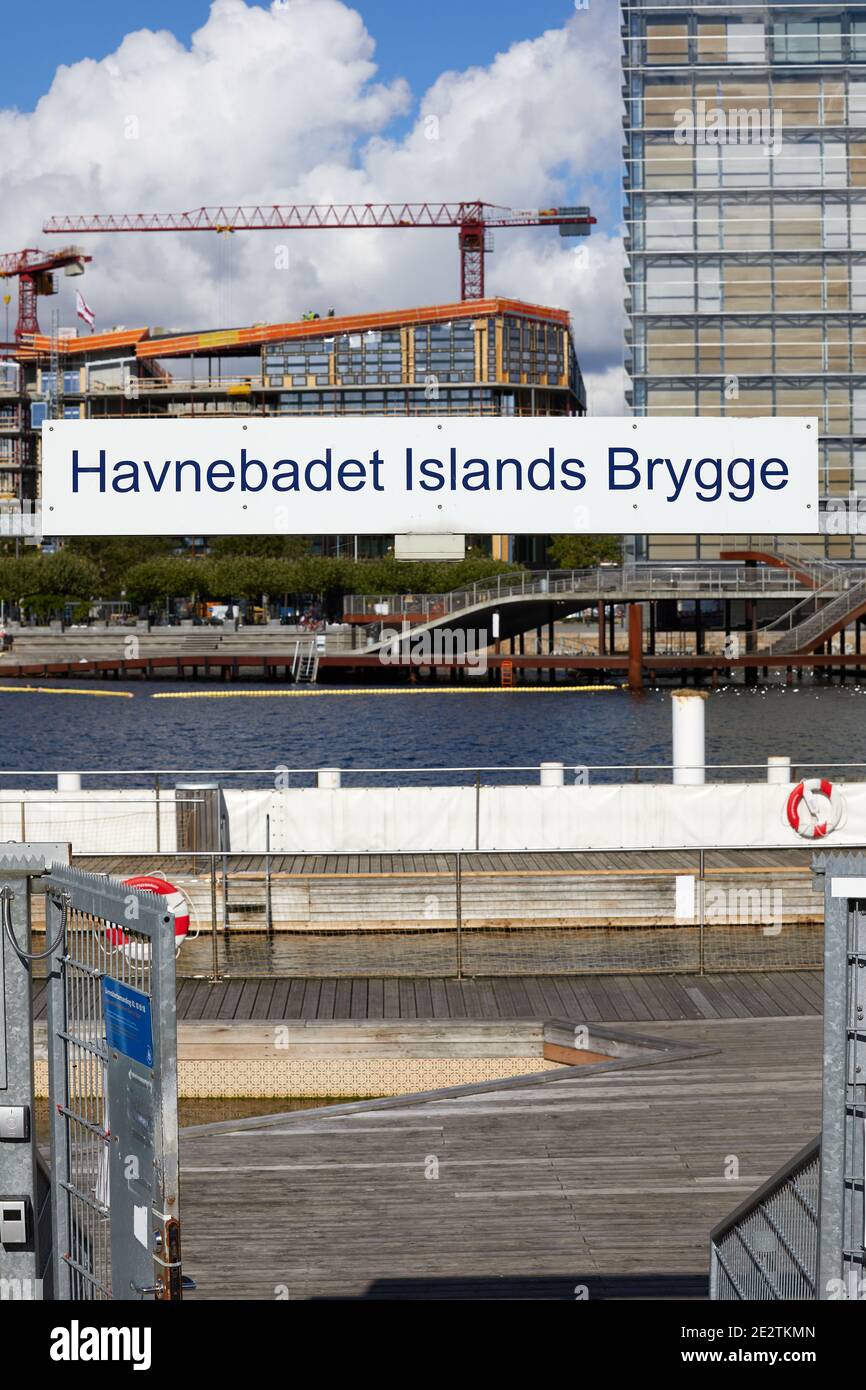Islands Brygge Harbour Bath (Havnebadet Islands Brygge); Kopenhagen, Dänemark Stockfoto