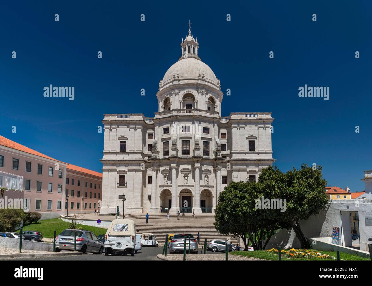 National Pantheon (Panteao Nacional) ehemalige Santa Engracia Kirche, Campo de Santa Clara Platz, Alfama Nachbarschaft, Lissabon, Portugal Stockfoto