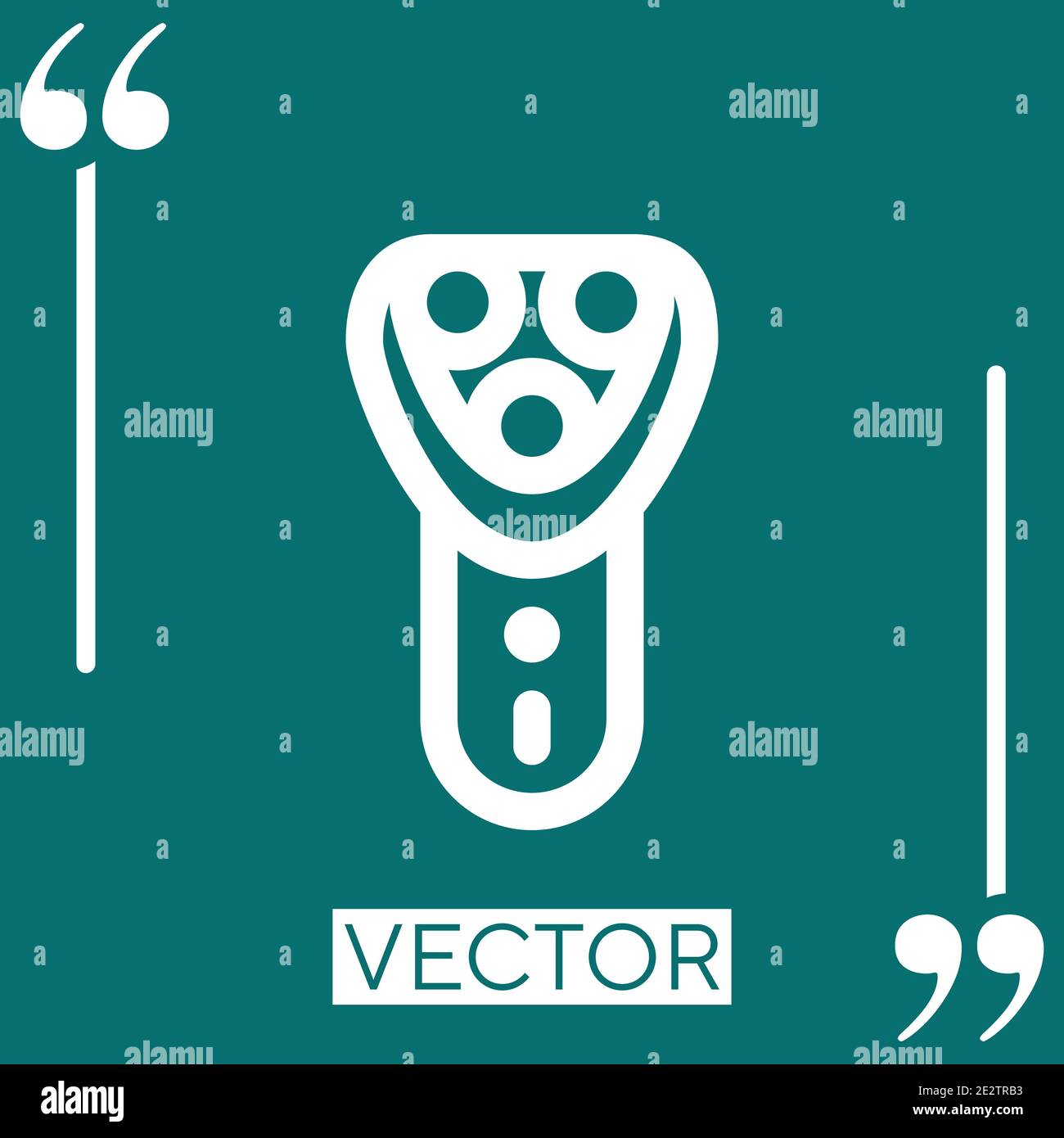 Trimmer Vektor Symbol Linear Symbol. Bearbeitbare Konturlinie Stock Vektor