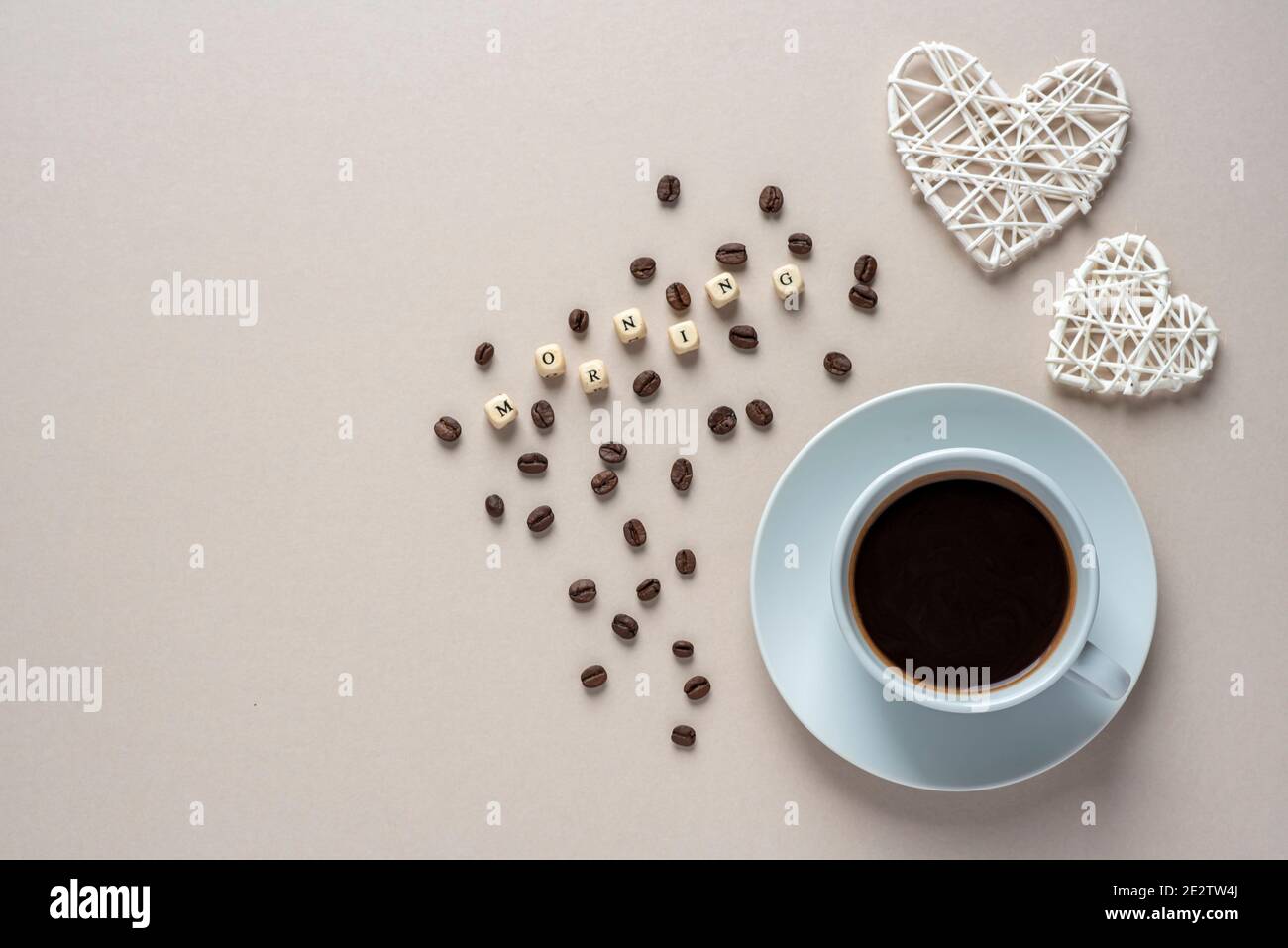 Kaffee Morning Time Blank Photography Stockfoto