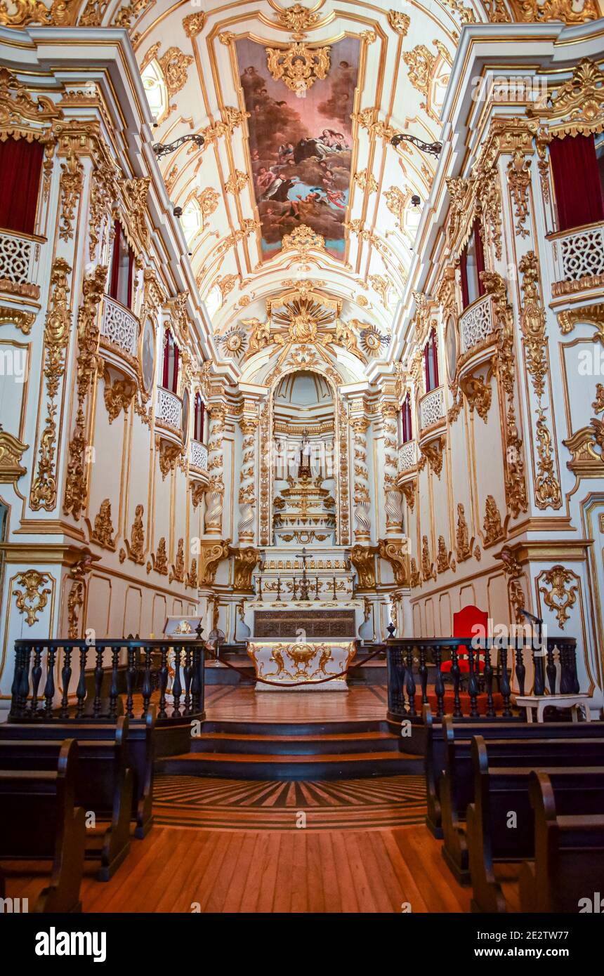 Alte Kathedrale von Rio de Janeiro, Brasilien Stockfoto