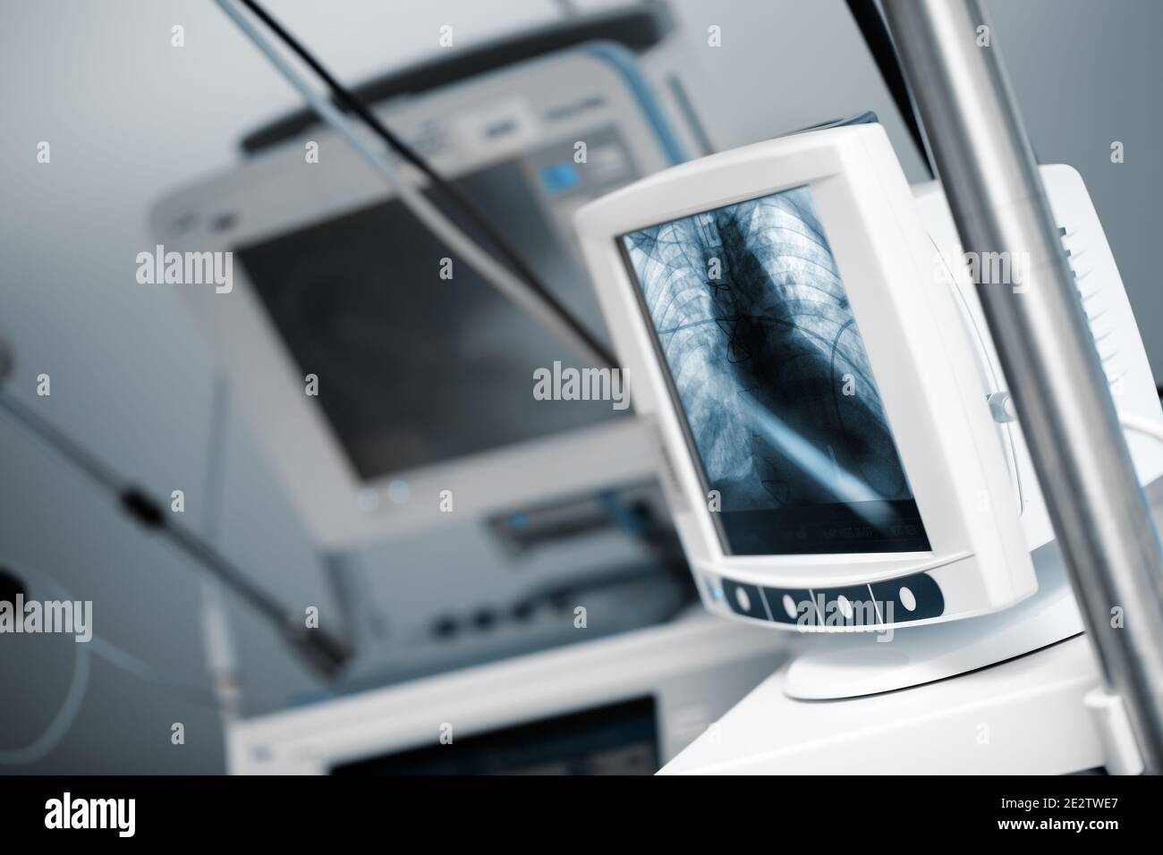 Moderner Computer im Krankenhaus Stockfoto