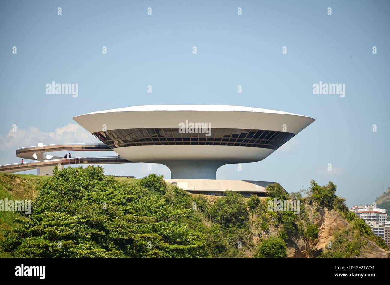 Niteroi Museum für zeitgenössische Kunst, Rio De Janeiro, Brasilien Stockfoto