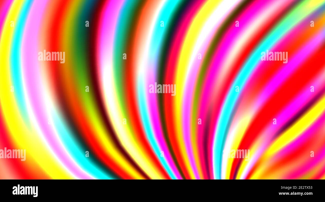 Abstrakt hell bunt gestreiften Hintergrund mit verschwommenen bunten Streifen. Lebendige Vektorgrafik Muster Stock Vektor