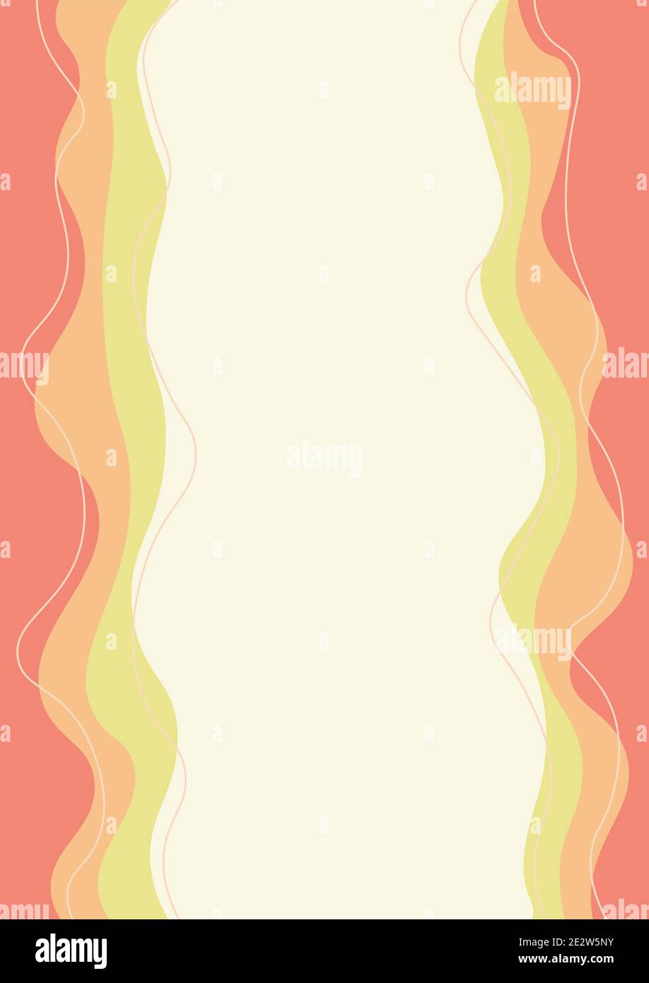 Orange Kurve farbige abstrakte Hintergrund Schaffung glatte Grafiken Stock Vektor