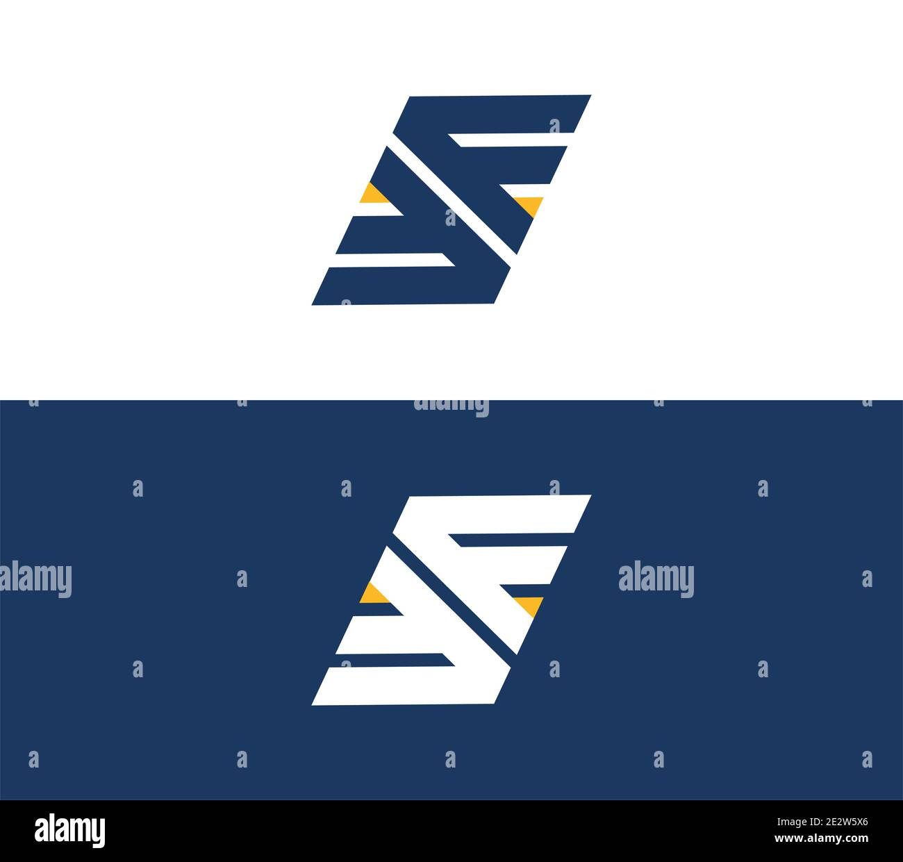 EE Letter Logo Design, MM, WW, 33 Stock Vektor