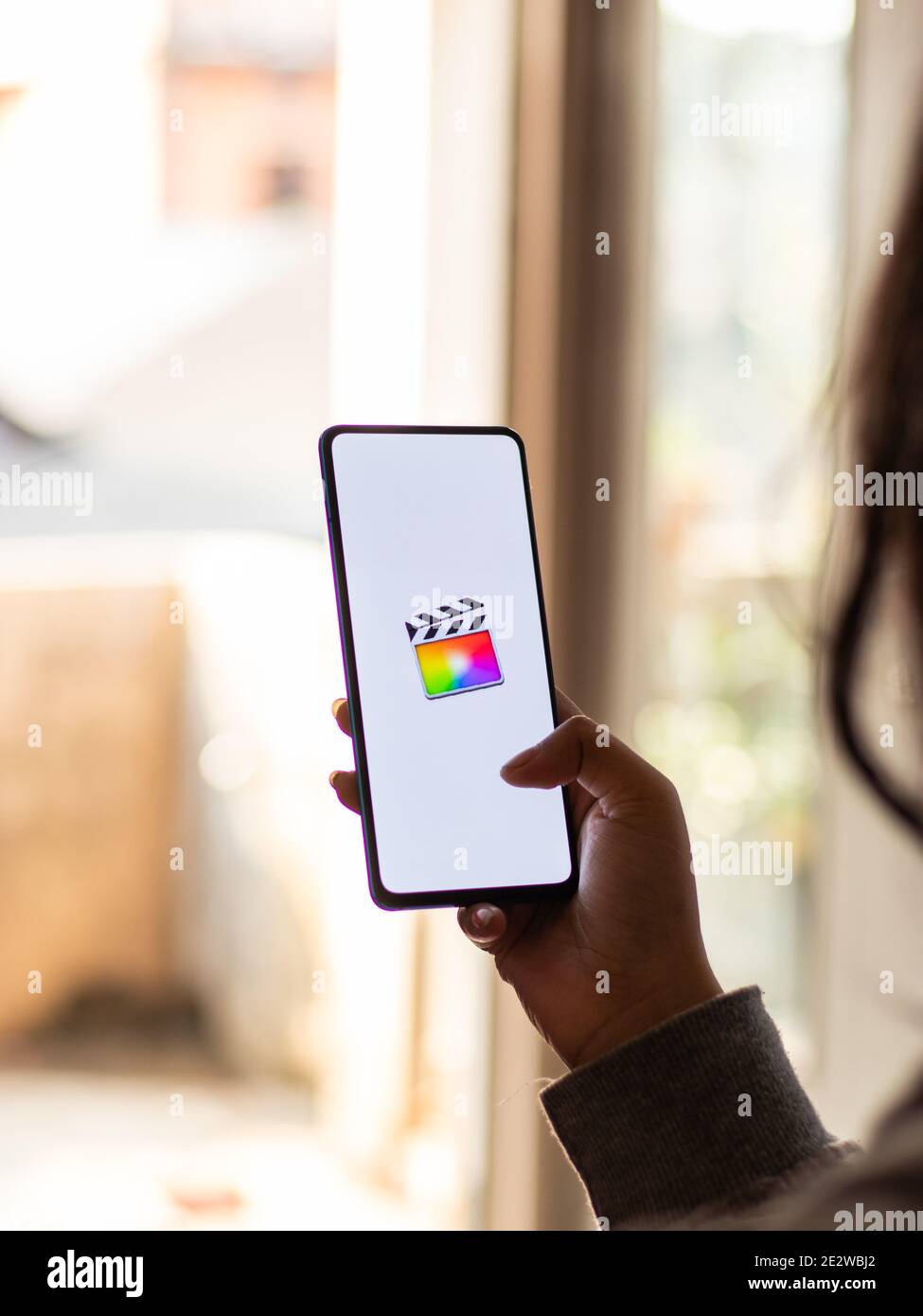 Assam, indien - Januar 15, 2020 : Final Cut Pro Logo auf Handy-Bildschirm Stock Bild. Stockfoto