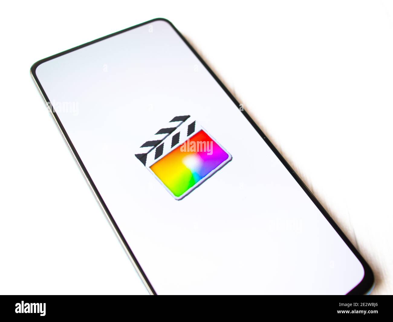 Assam, indien - Januar 15, 2020 : Final Cut Pro Logo auf Handy-Bildschirm Stock Bild. Stockfoto