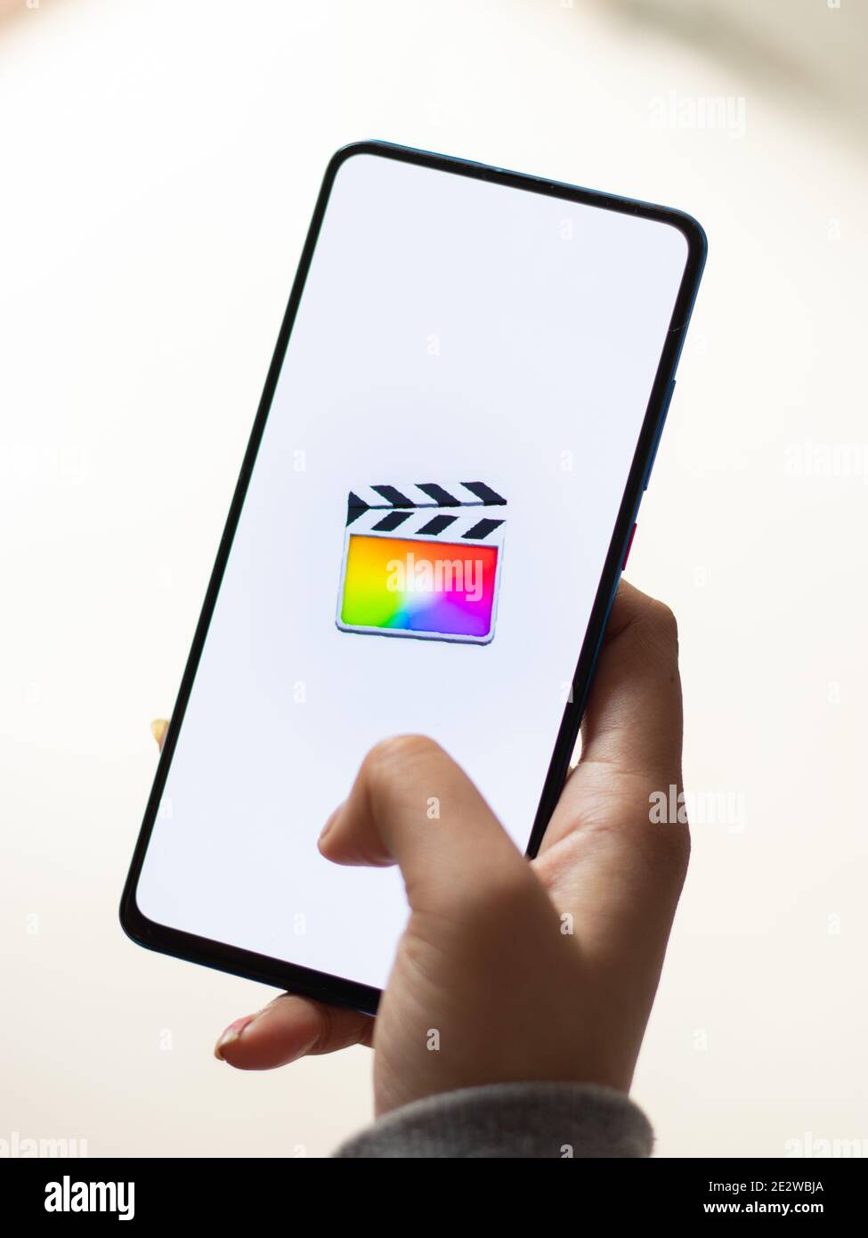 Assam, indien - Januar 15, 2020 : Final Cut Pro Logo auf Handy-Bildschirm Stock Bild. Stockfoto