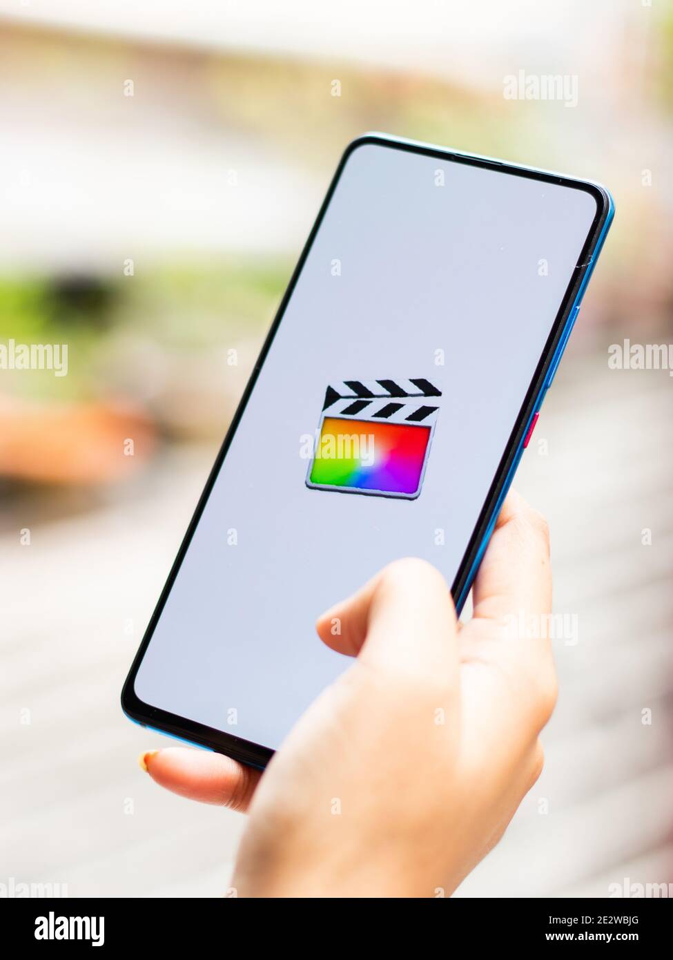 Assam, indien - Januar 15, 2020 : Final Cut Pro Logo auf Handy-Bildschirm Stock Bild. Stockfoto