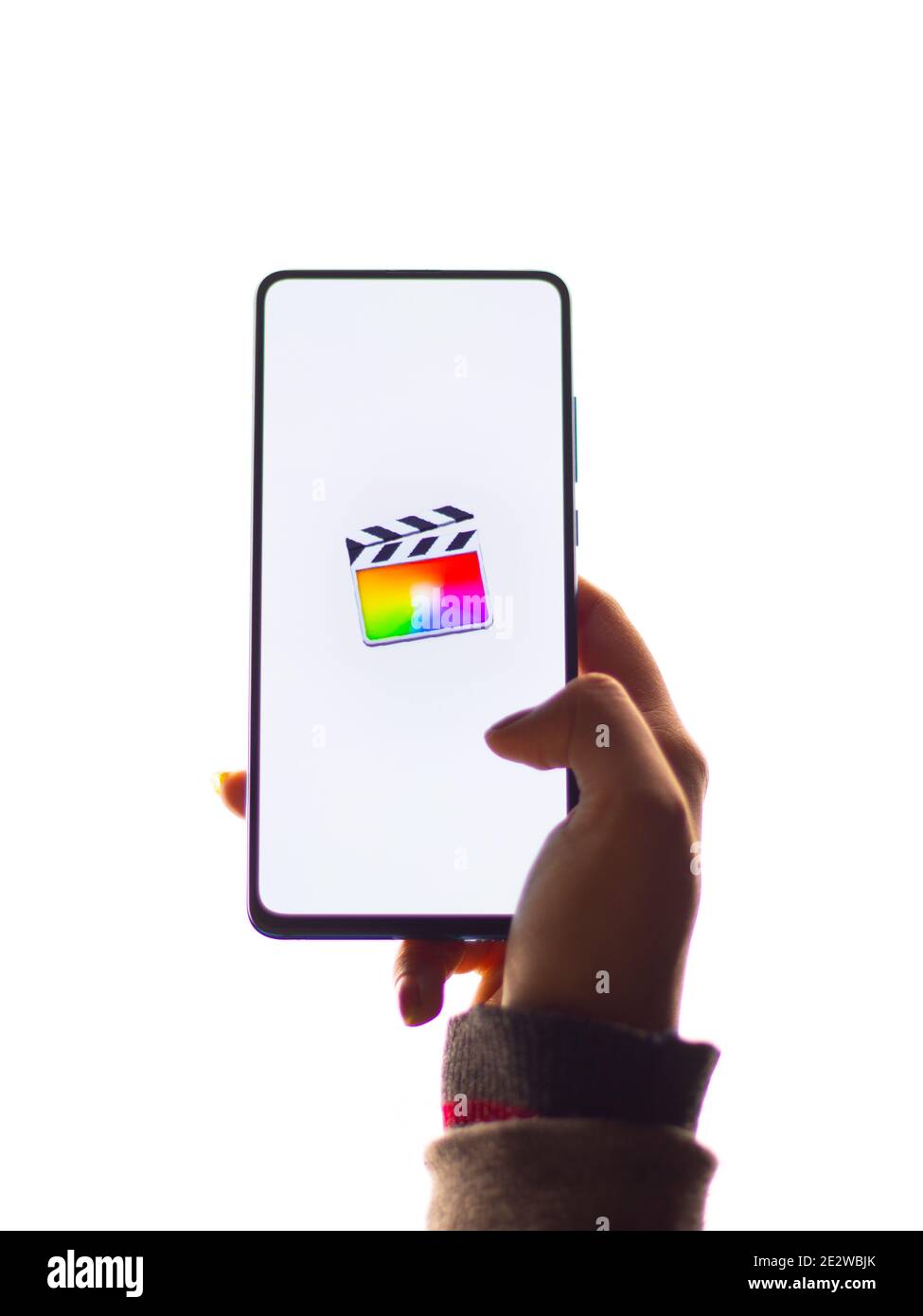 Assam, indien - Januar 15, 2020 : Final Cut Pro Logo auf Handy-Bildschirm Stock Bild. Stockfoto