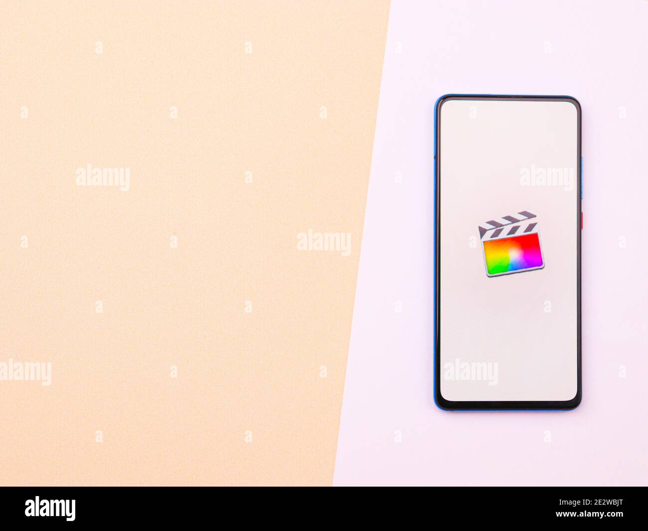 Assam, indien - Januar 15, 2020 : Final Cut Pro Logo auf Handy-Bildschirm Stock Bild. Stockfoto