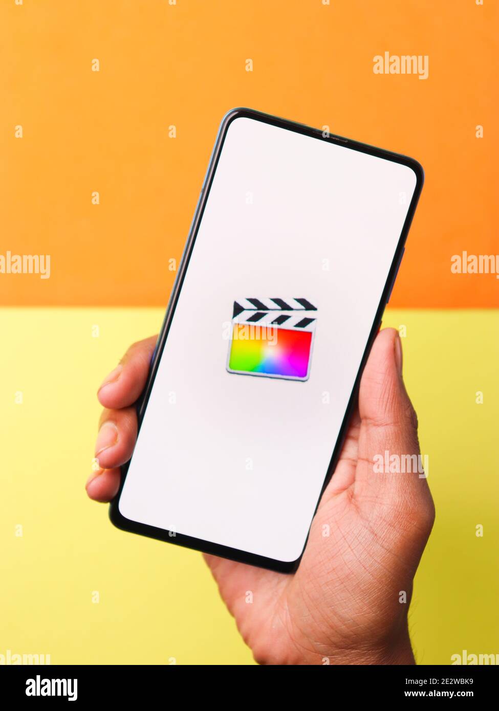 Assam, indien - Januar 15, 2020 : Final Cut Pro Logo auf Handy-Bildschirm Stock Bild. Stockfoto