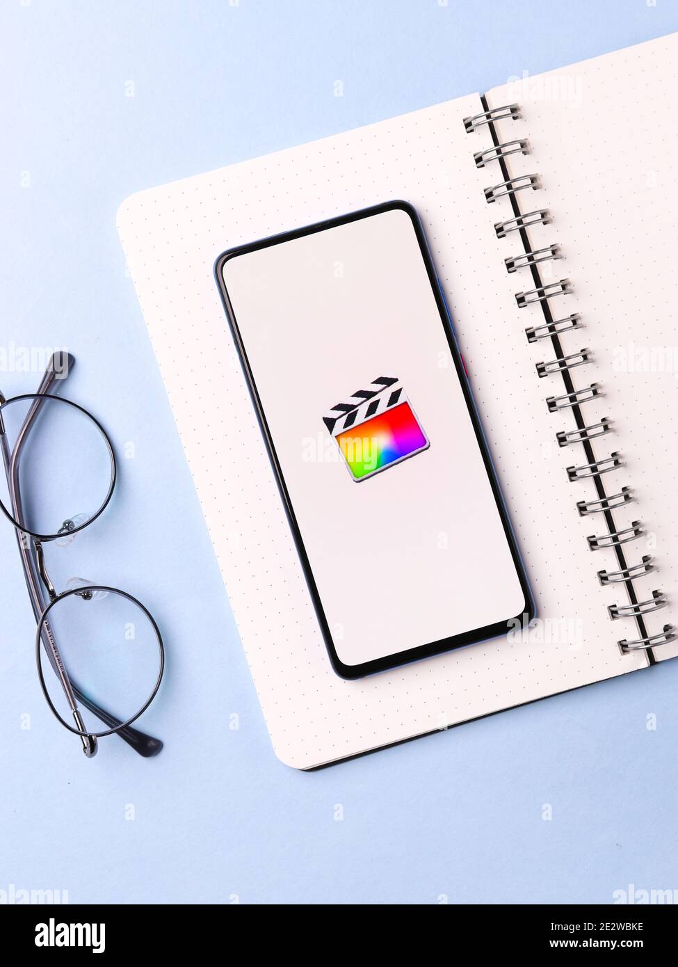 Assam, indien - Januar 15, 2020 : Final Cut Pro Logo auf Handy-Bildschirm Stock Bild. Stockfoto