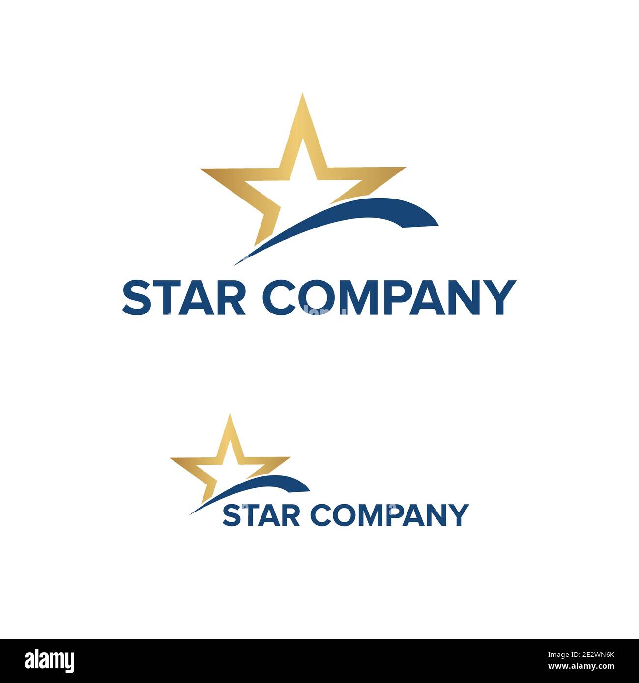 Star Company Logo-Design Stock Vektor