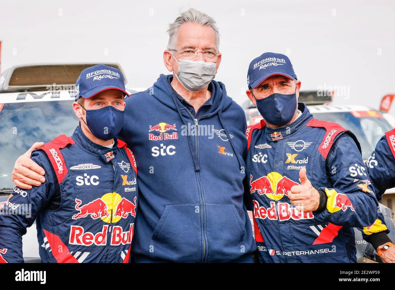 Quandt Sven, Besitzer des Xraid Rallye Teams, 302 Peterhansel Stephane (Fra), Boulanger Edouard (Fra), Mini, X-RAID Mini JCQ Team, Auto, Portrait während der 12. Etappe der Dakar 2021 zwischen Yanbu und Jeddah, in Saudi-Arabien am 15. Januar 2021 - Foto Frederic Le Floc&#039;h / DPPI / LM Stockfoto