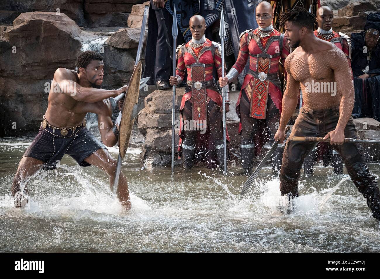 „Black Panther“ der Marvel Studios mit Chadwick Boseman Stockfoto