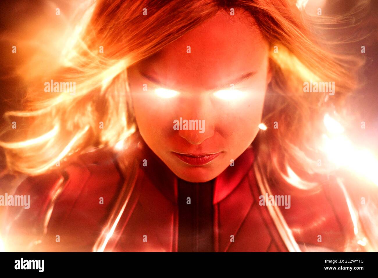 Captain MARVEL in den Marvel Studios. Mit Brie Larson als Captain Marvel / Carol Danvers Stockfoto