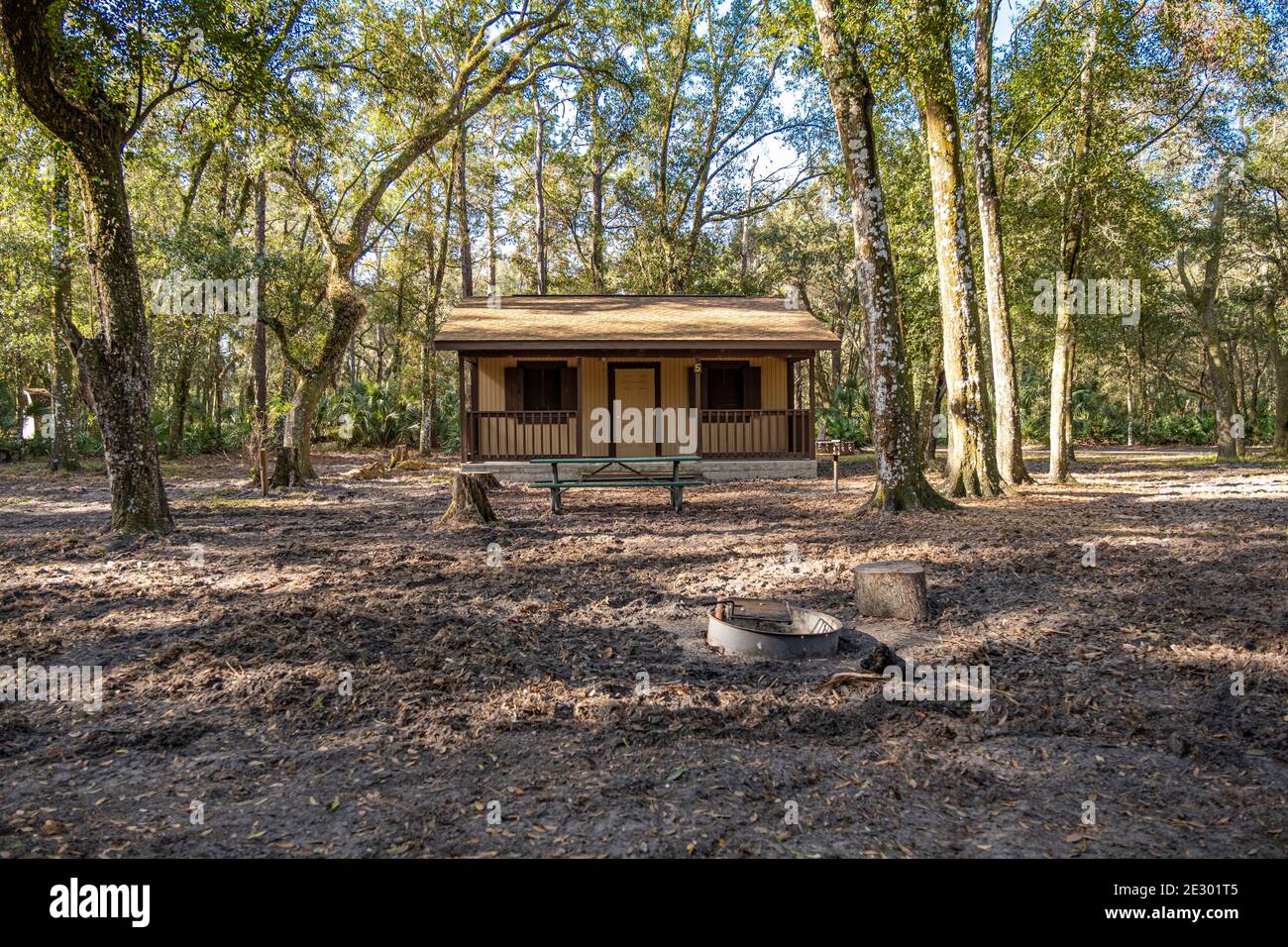 Miethütte - Jay B. Starkey Wilderness Park Stockfoto