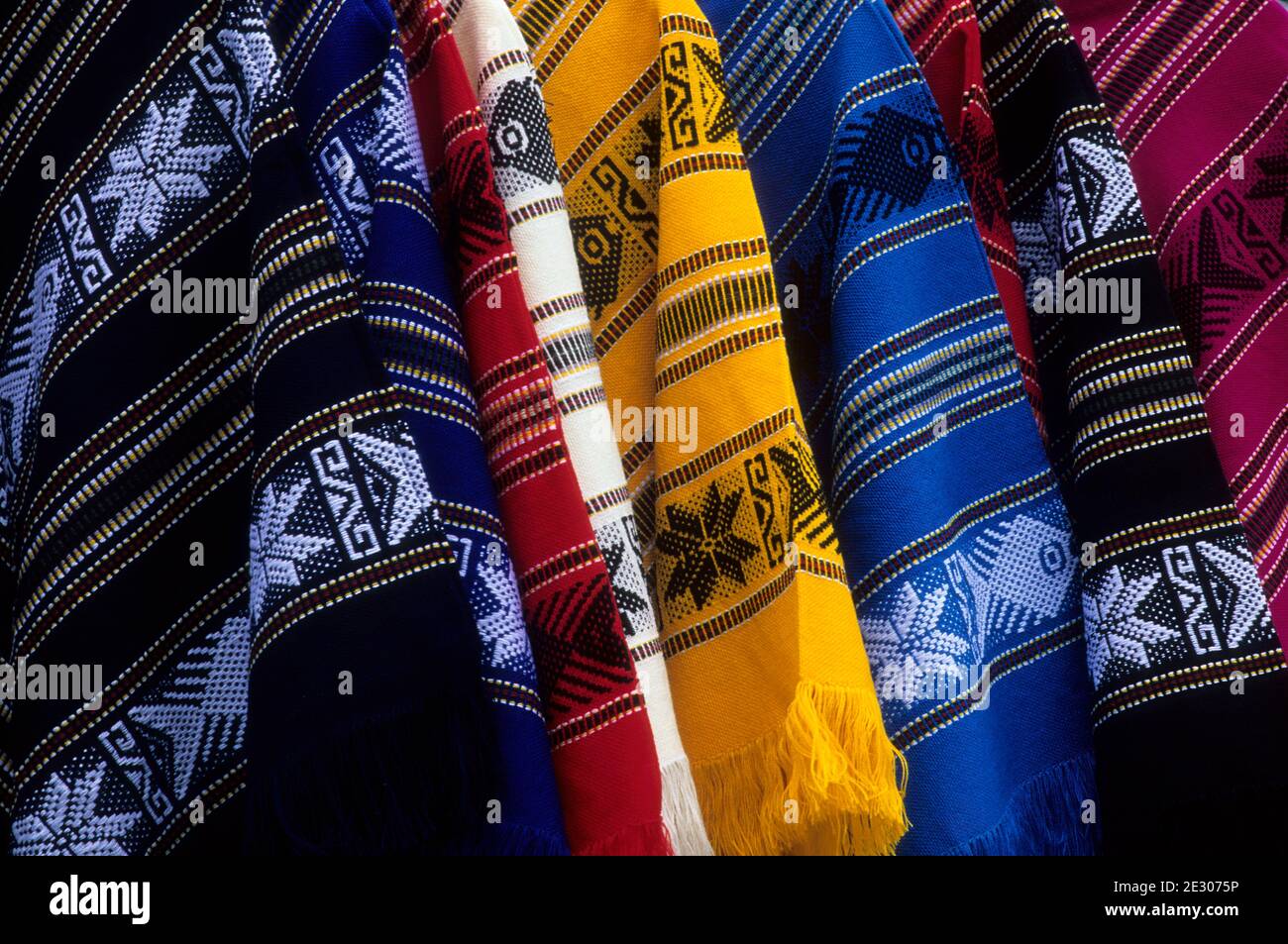 Mexikanische Ponchos, Cinco de Mayo Fiesta, Portland, Oregon Stockfoto