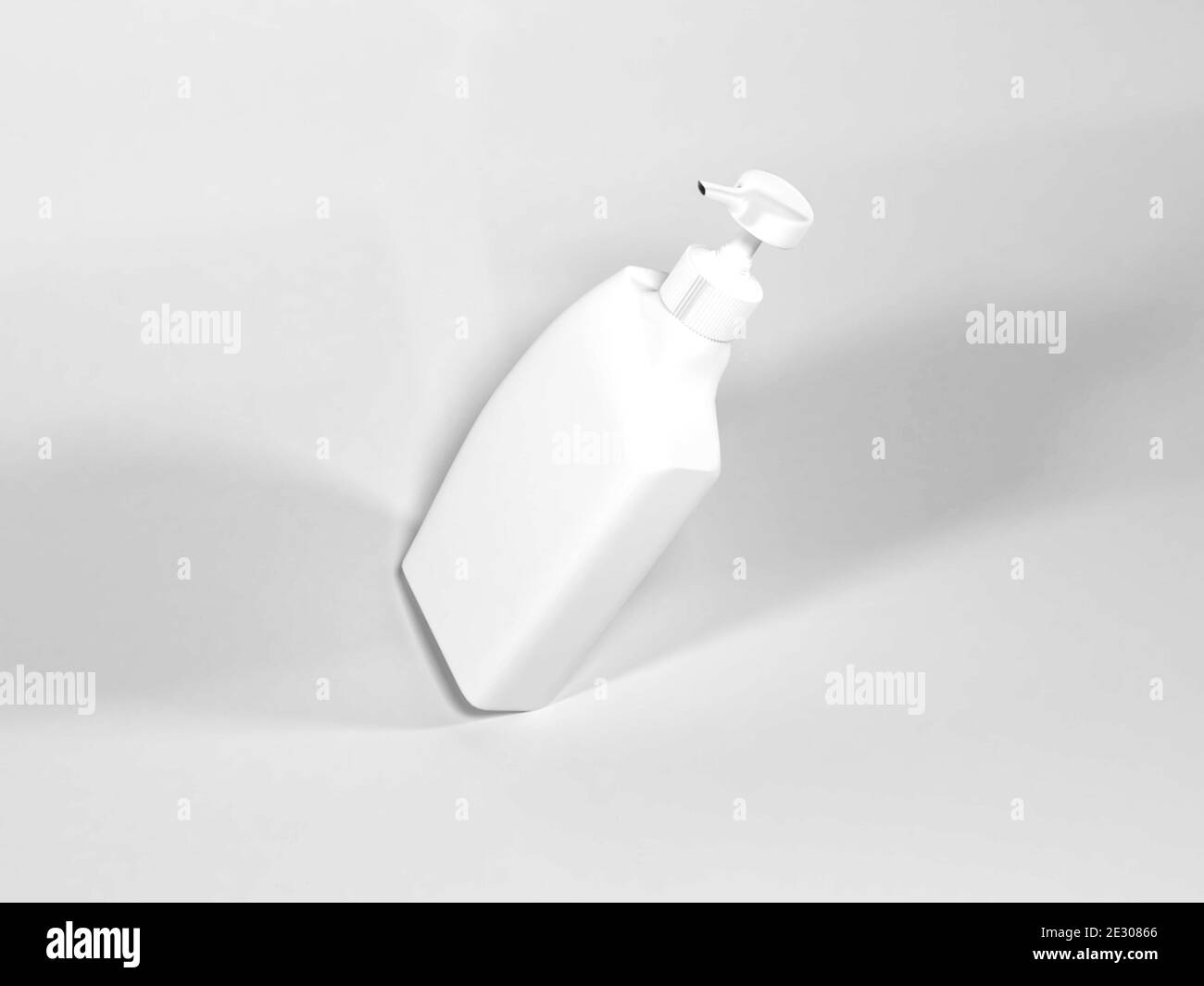 Realistische Flüssigseife Flasche Verpackung Mockup Stockfoto