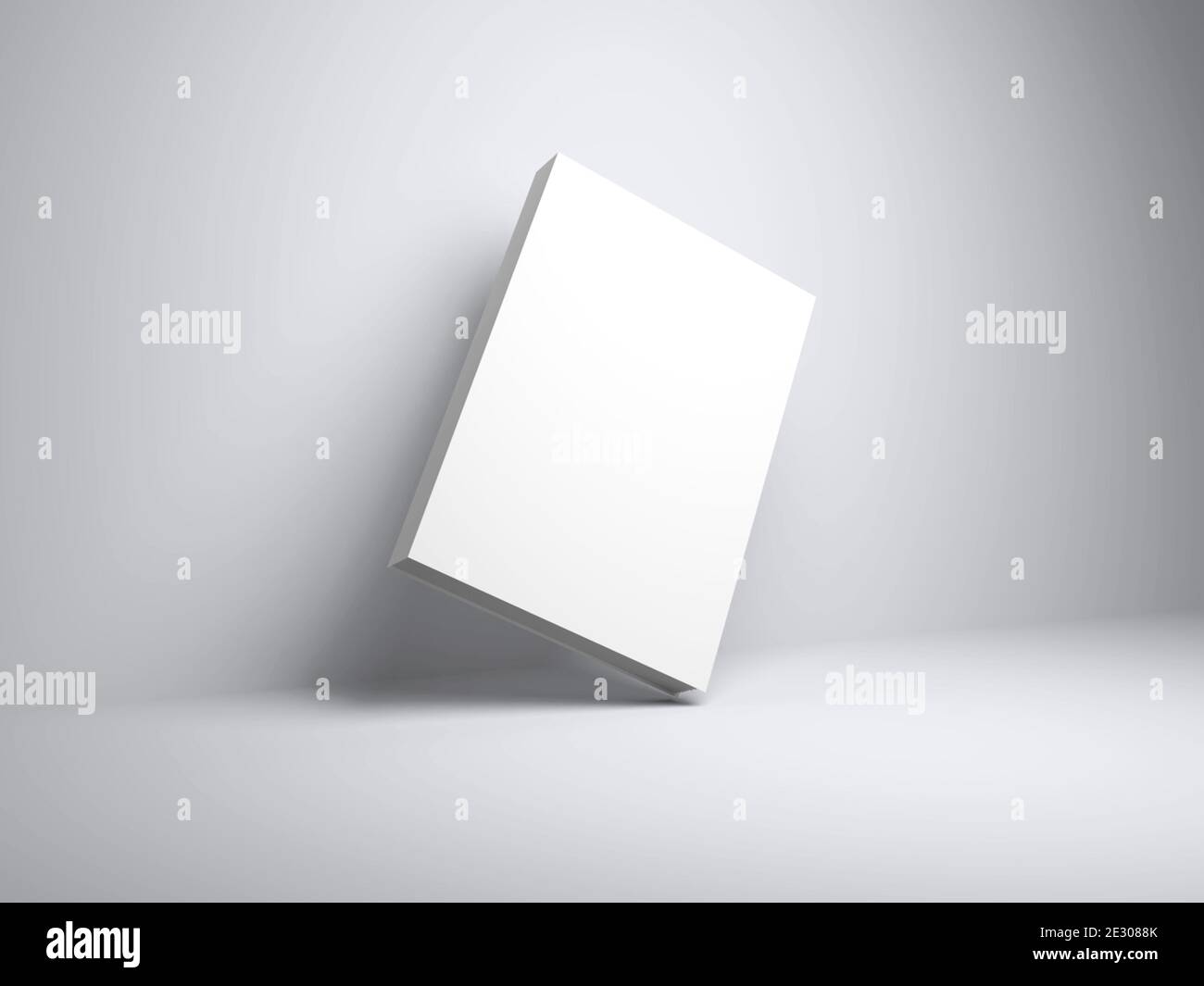 Realistische Buchcover-Mockup-Vorlage Stockfoto