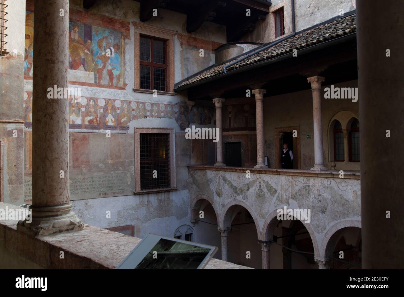 Das Schloss Buonconsiglio in Trient. Trient, Trient, Trentino-Südtirol, Italien, Europa. Stockfoto