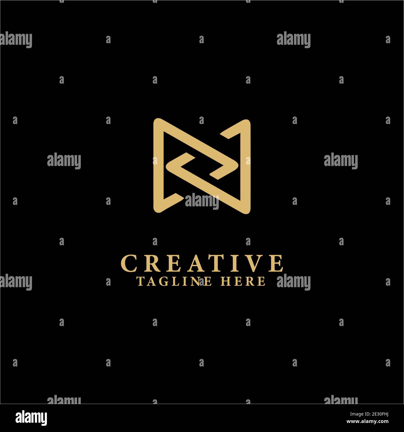 Kreatives Luxus-Logo-Vektor-Konzept Stock Vektor