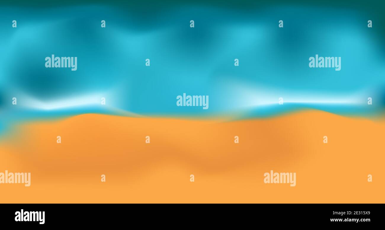 Sand und Meer Stock Vektor