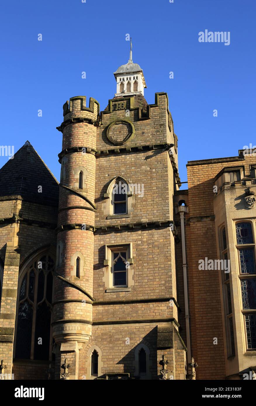 King Edward vi College Tower, Stourbridge, West midlands, England, Großbritannien. Stockfoto