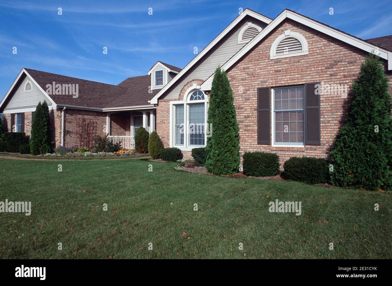 Vorstadthaus in Missouri, USA Stockfoto